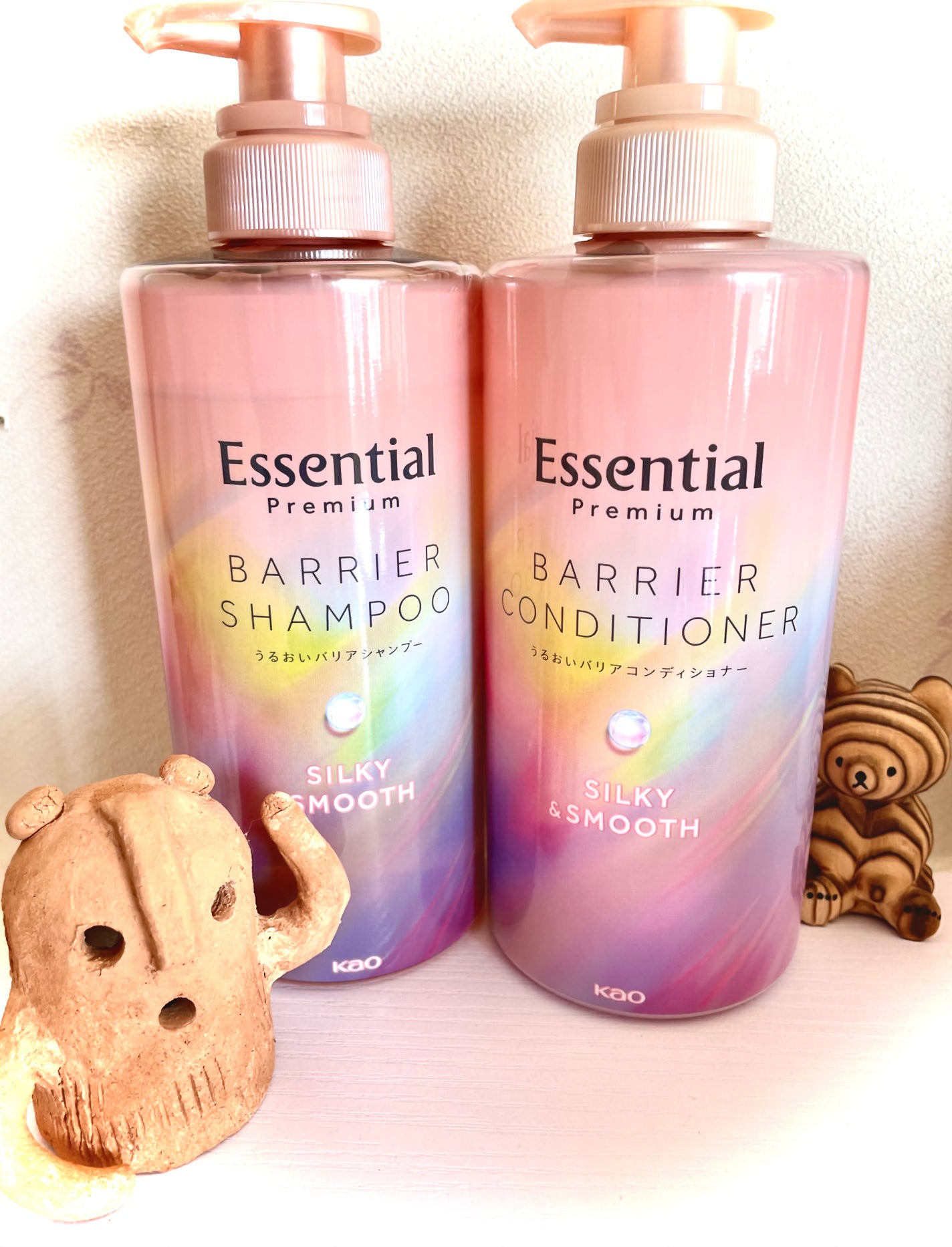 エッセンシャルプレミアム バリアシャンプー・コンディショナー シルキー&スムース/エッセンシャル/市販シャンプーを使ったクチコミ(1枚目)