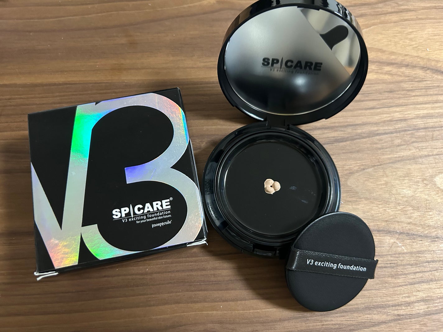 V3 エキサイティングファンデーション/SPICARE/クッションファンデーションを使ったクチコミ(1枚目)