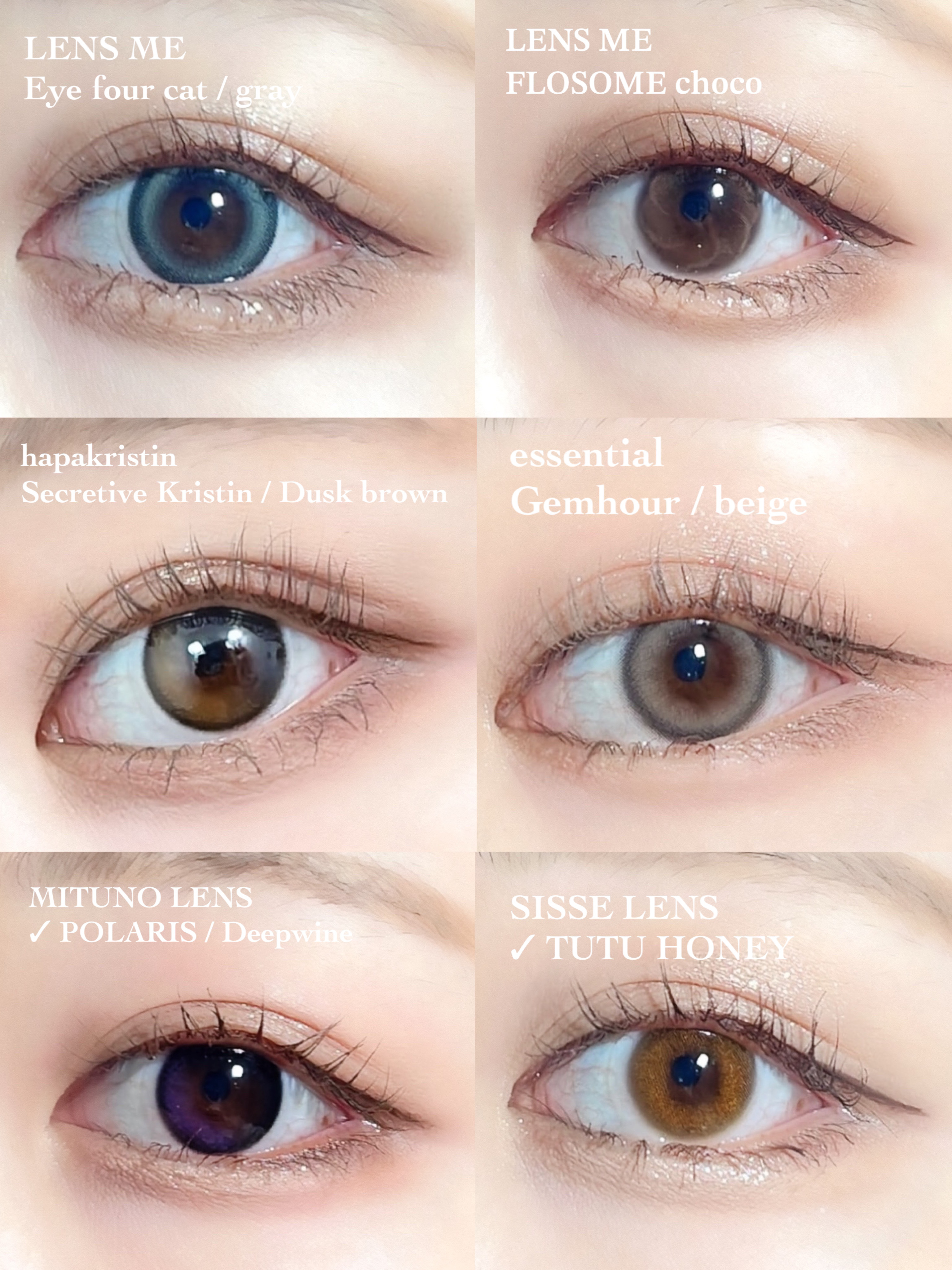 Secretive Kristen 1day ダスクブラウン/Hapa kristin/ワンデー（１DAY）カラコンを使ったクチコミ（1枚目）