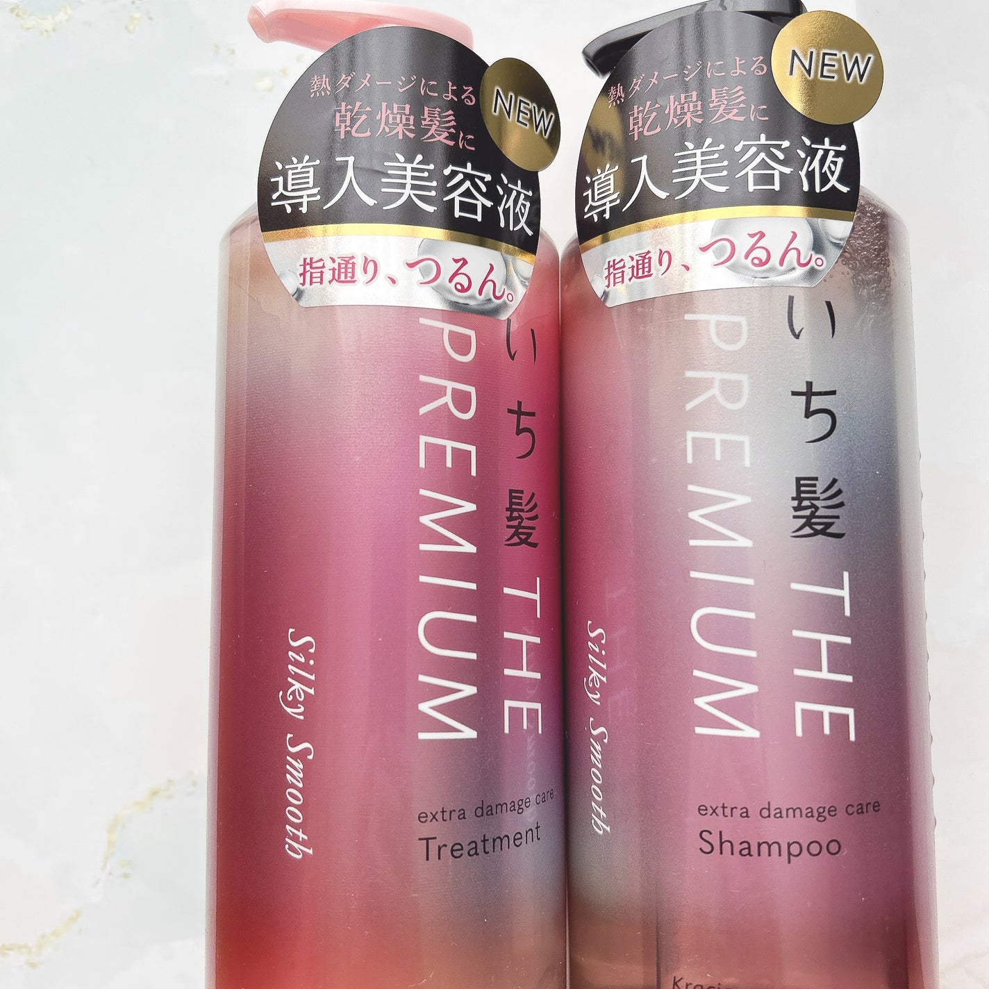 THE PREMIUM エクストラダメージケアシャンプー/トリートメント(シルキースムース)/いち髪/市販シャンプーを使ったクチコミ(1枚目)