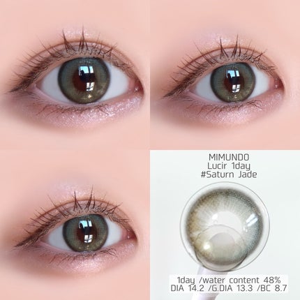 Lucir 1Day/mimundo/カラーコンタクトレンズを使ったクチコミ(4枚目)