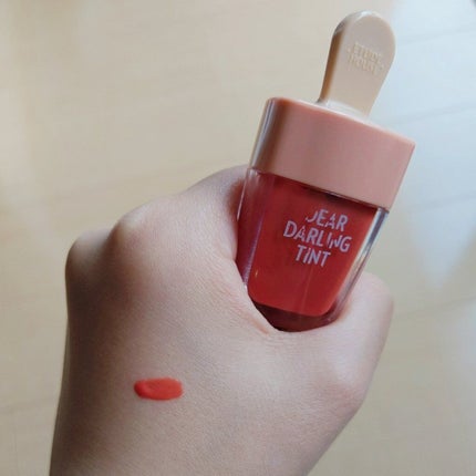 ディアダーリン ウォータージェルティント (アイスティント)/ETUDE/口紅を使ったクチコミ(2枚目)