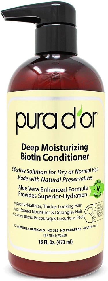 PURA D'OR deep moisturizing biotin conditioner