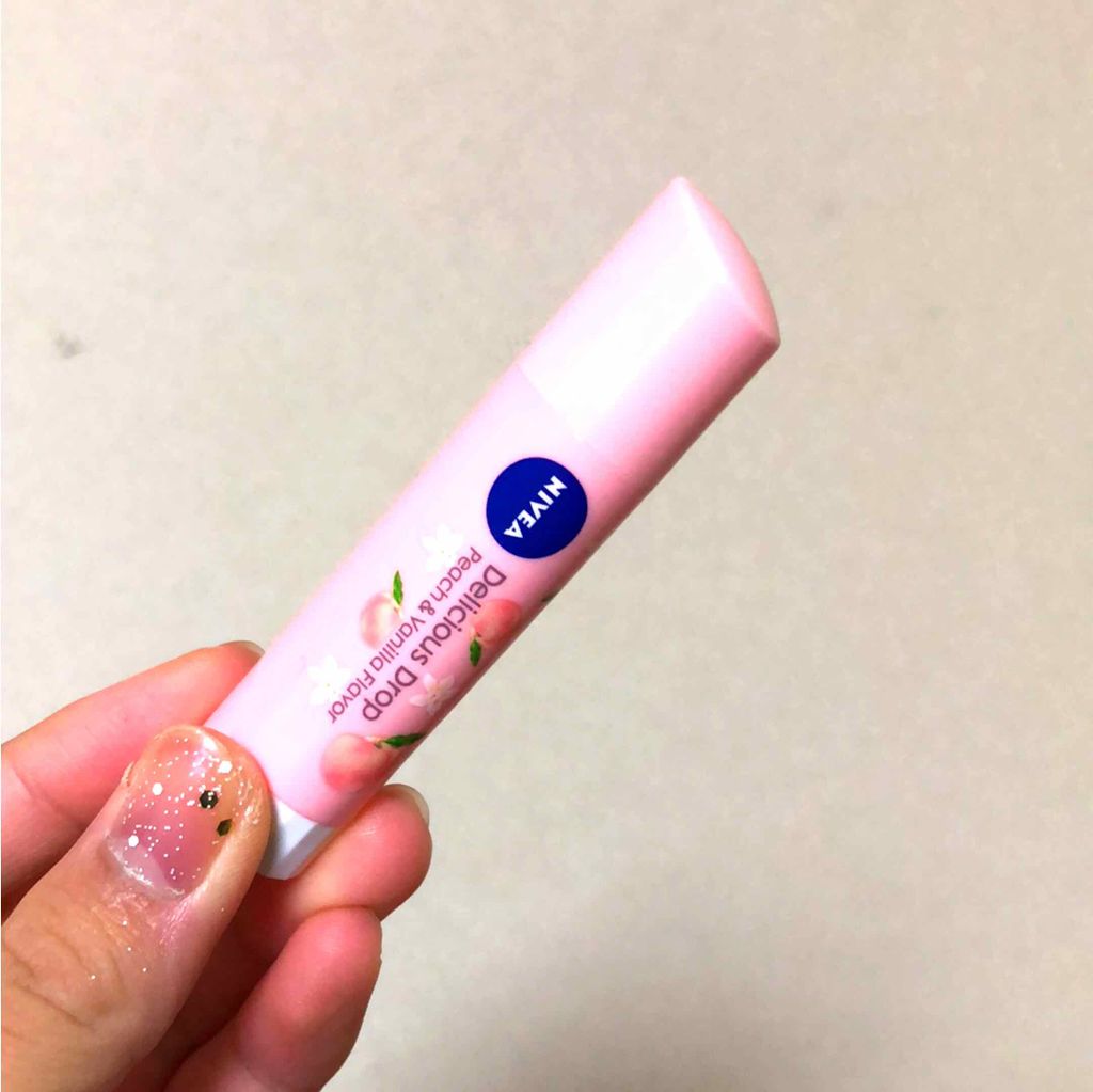 ニベア フレーバーリップ デリシャスドロップ ピーチの香り/ニベア/リップクリームを使ったクチコミ（1枚目）