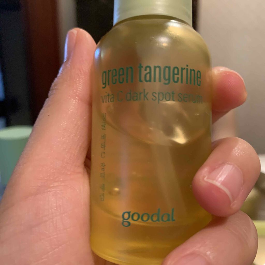 グリーンタンジェリン ビタC ダークスポットケアセラム/goodal/美容液を使ったクチコミ(1枚目)