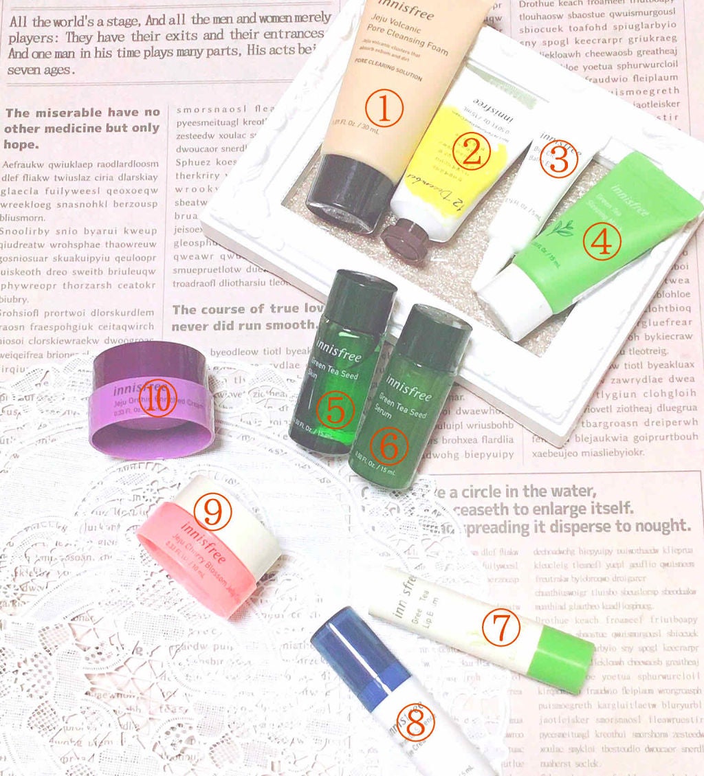 10ベスト トレジャーキット 2019 Holiday Limited Edition/innisfree/スキンケアキットを使ったクチコミ(4枚目)