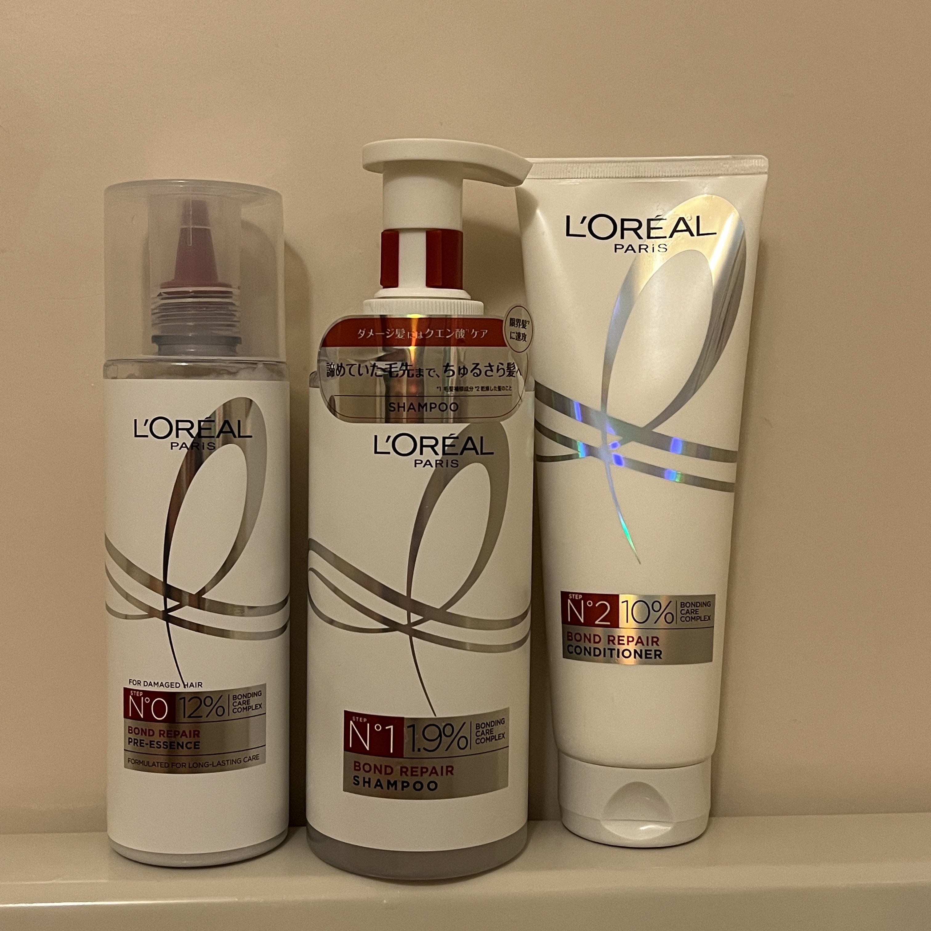ロレアル パリ ボンド リペア シャンプー／コンディショナー/ロレアル パリ/市販シャンプーを使ったクチコミ（1枚目）