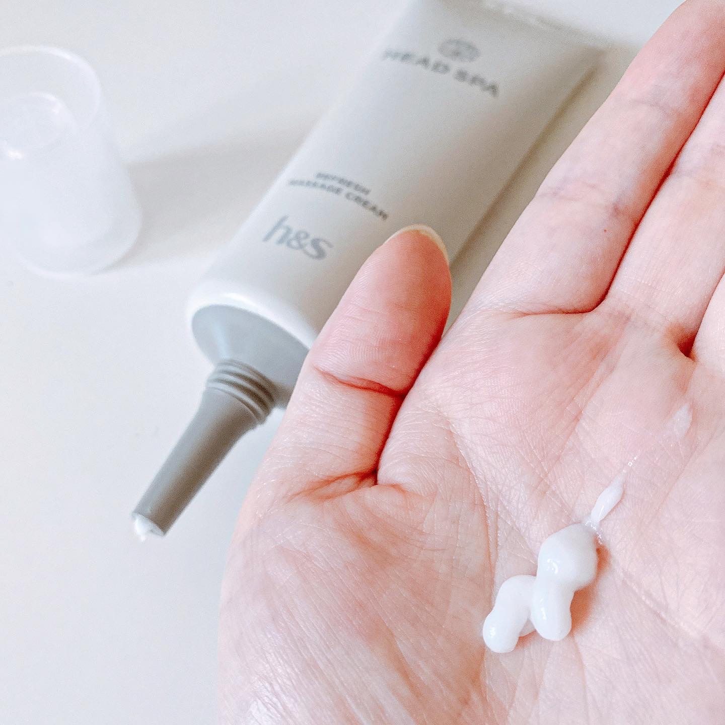 リフレッシュ マッサージクリーム/h&s/洗い流すヘアトリートメントを使ったクチコミ（3枚目）