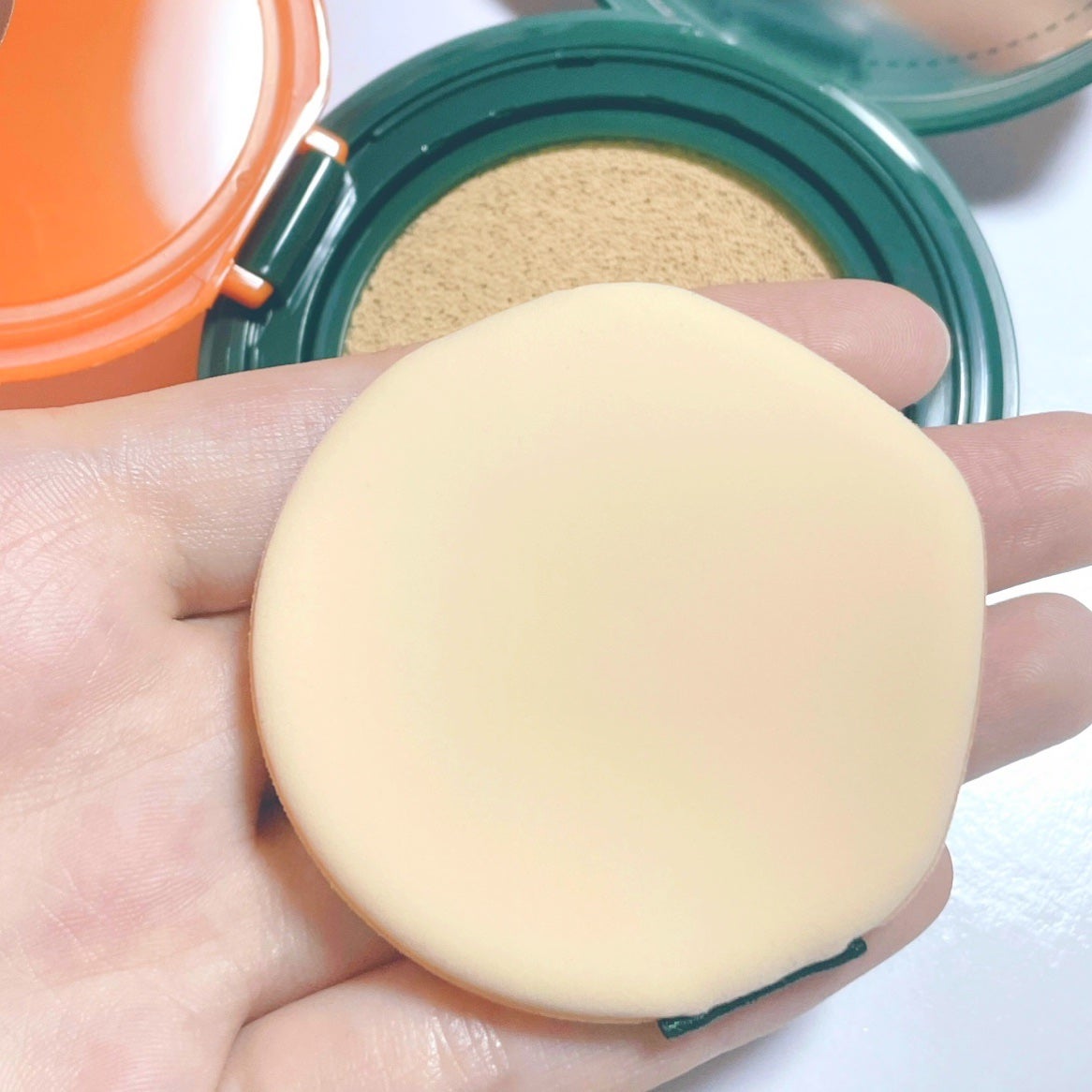 スキンエンハンサー コンパクト クッション (マット)/BROOKESIA/クッションファンデーションを使ったクチコミ(3枚目)