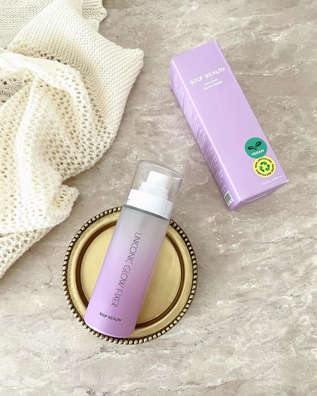 ユニコーン メイクアップグローフィックスミスト/SELF BEAUTY/フィックスミストを使ったクチコミ(1枚目)