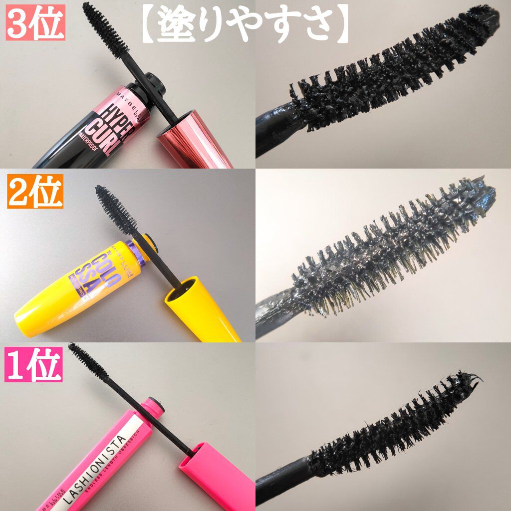 ボリューム エクスプレス マグナム ウォータープルーフ N/MAYBELLINE NEW YORK/マスカラを使ったクチコミ（2枚目）