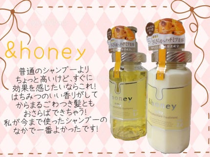 シルキー スムースモイスチャー シャンプー 1.0/ヘアトリートメント 2.0/&honey/市販シャンプーを使ったクチコミ(2枚目)