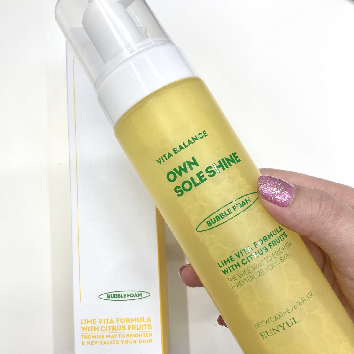 ビタバランスオウンソールシャインバブルフォーム/EUNYUL/泡洗顔を使ったクチコミ（2枚目）