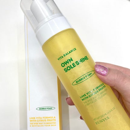 ビタバランスオウンソールシャインバブルフォーム/EUNYUL/泡洗顔を使ったクチコミ(2枚目)