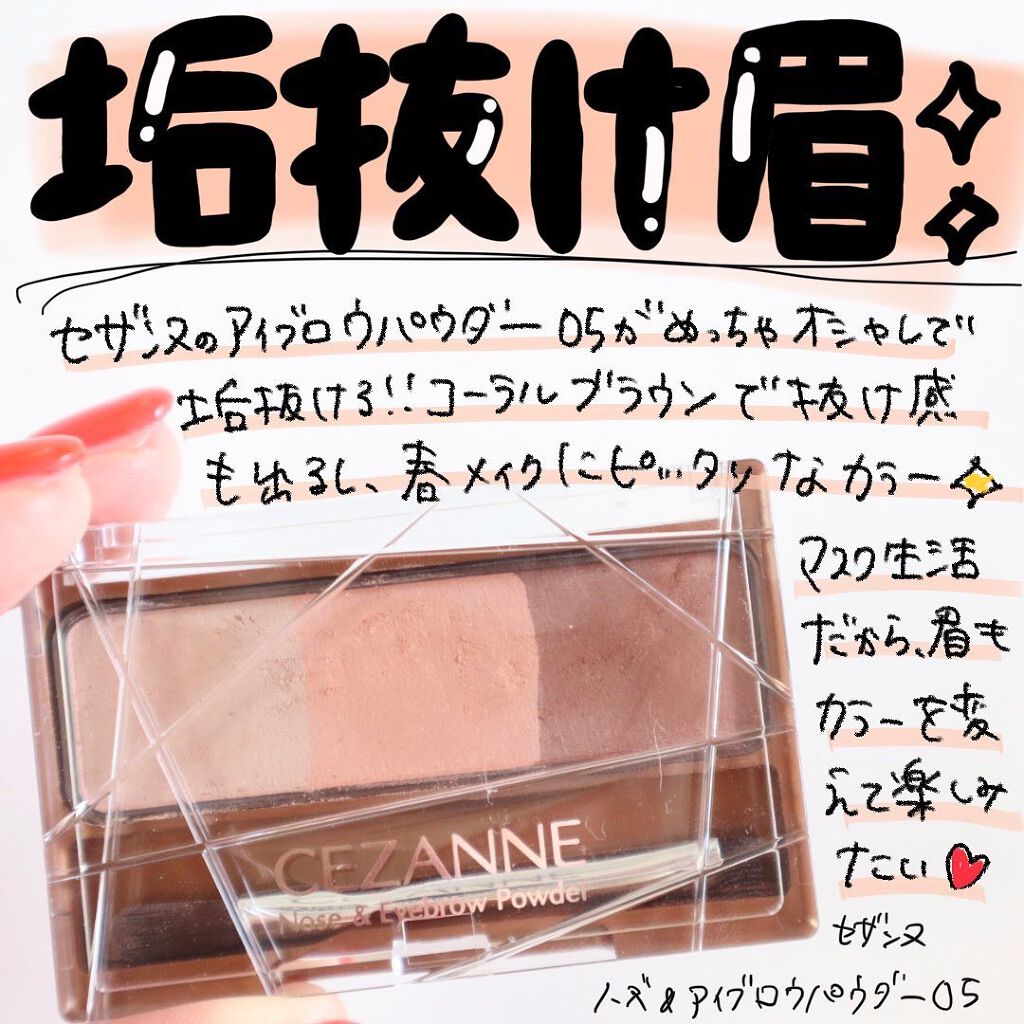 ノーズ&アイブロウパウダー/CEZANNE/パウダーアイブロウを使ったクチコミ(1枚目)