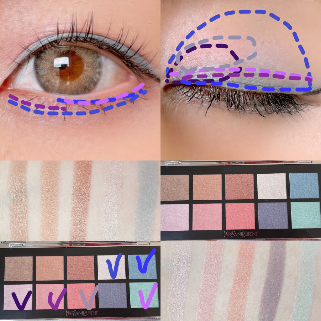 パレット ポップイン フレッシュ/YVES SAINT LAURENT BEAUTE/アイシャドウパレットを使ったクチコミ（2枚目）