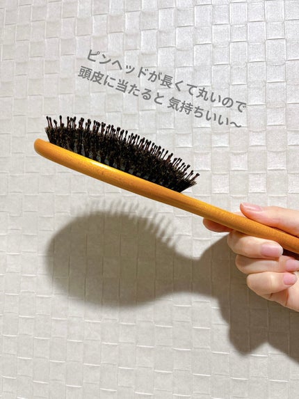 つやつや天然毛のミックスブラシ/マペペ/ヘアブラシを使ったクチコミ(2枚目)