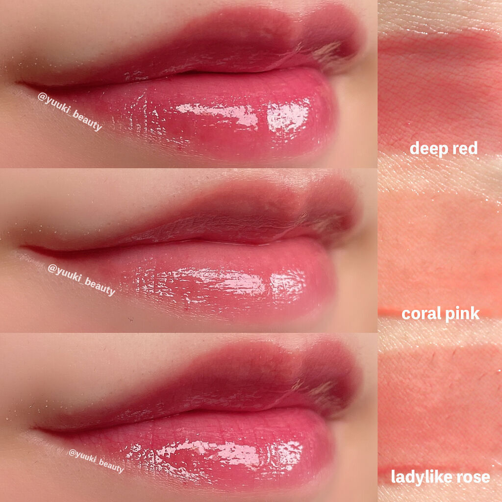 ブルーミングリップグロウ ディープレッド/CAROME./口紅を使ったクチコミ（3枚目）