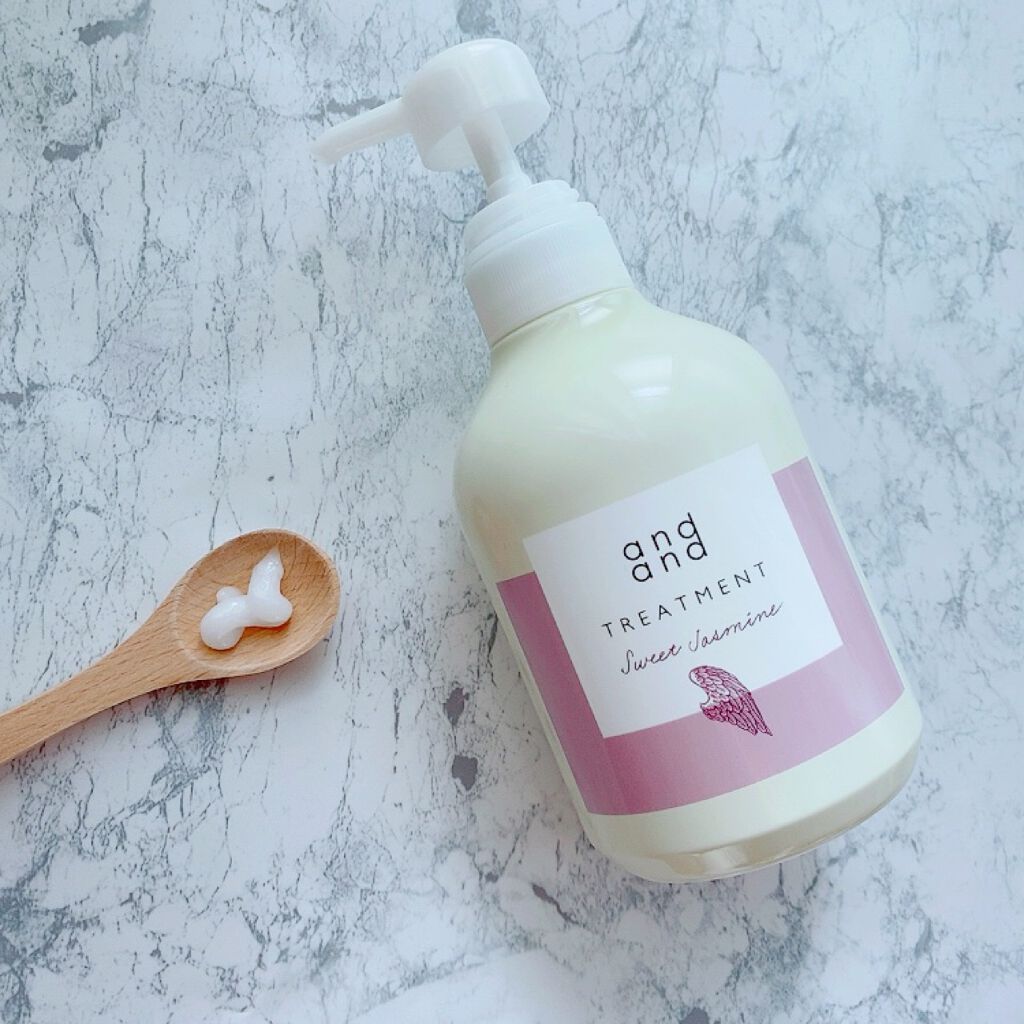 ゆったりと エアリーピーチの香り シャンプー ポンプ(480ml)/and and/市販シャンプーを使ったクチコミ（3枚目）