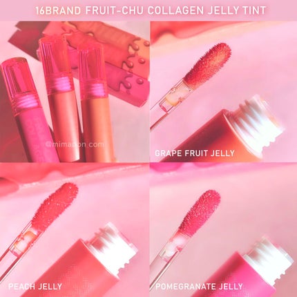 FRUIT-CHU COLLAGEN TINT/16BRAND/口紅を使ったクチコミ(4枚目)