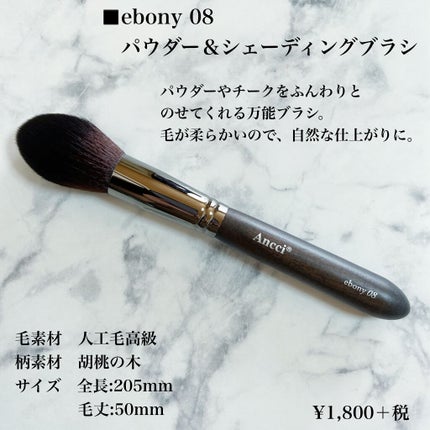 ANC 102S/Ancci brush/メイクブラシを使ったクチコミ(2枚目)