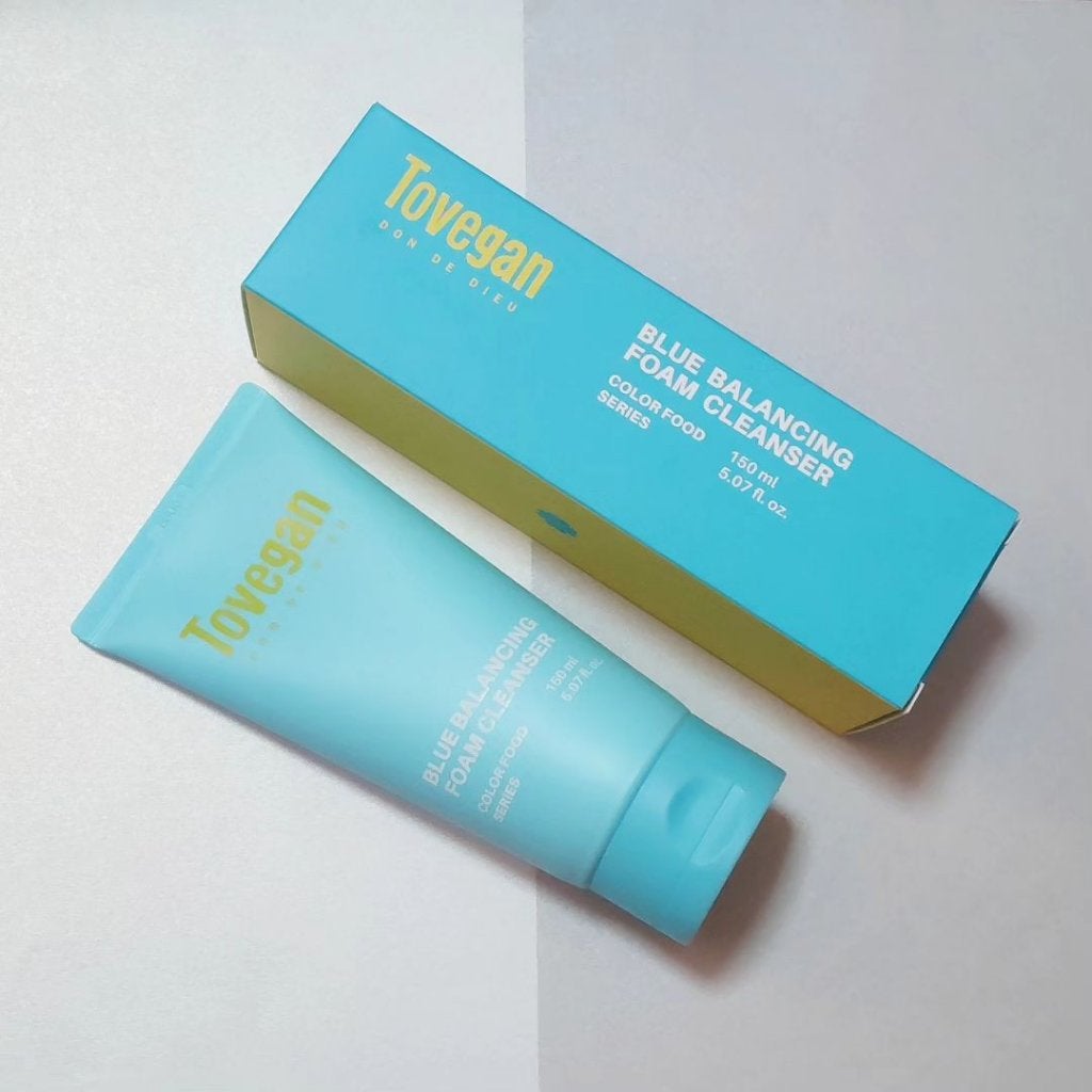 カラーフードシリーズブルーバランシングフォームクレンザー/Tovegan/洗顔フォームを使ったクチコミ(1枚目)