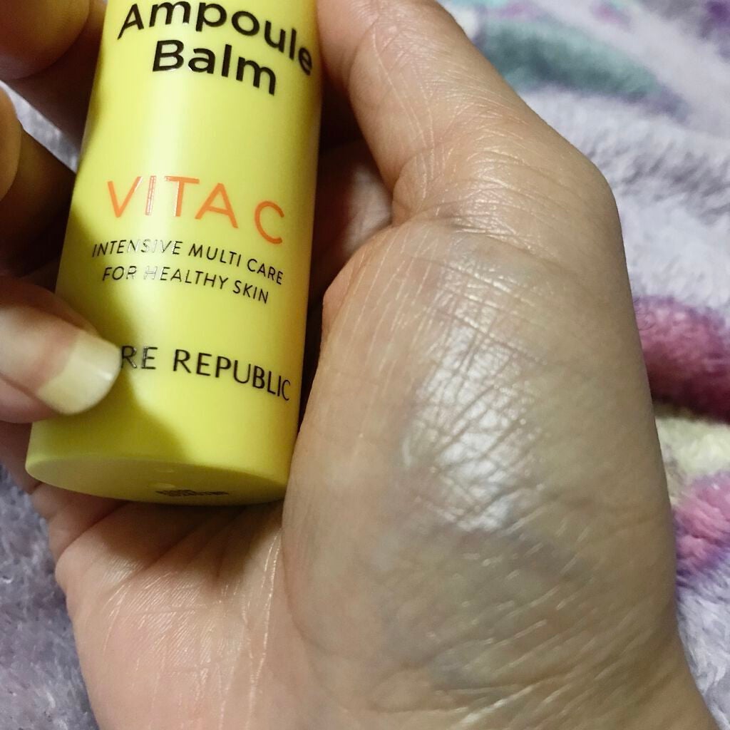 スティック美容液(レモン)/ネイチャーリパブリック/フェイスバームを使ったクチコミ(5枚目)