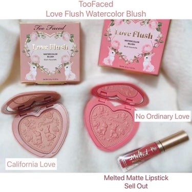  ラブ フラッシュ ウォーターカラー ブラッシュ​ ノー オーディナリー ラブ /Too Faced/パウダーチークを使ったクチコミ（1枚目）