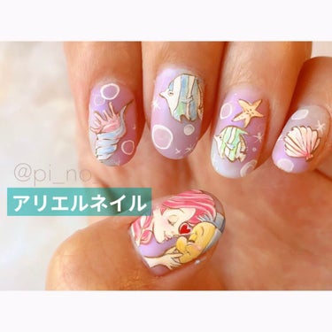 shino on LIPS 「mynail★全部手描きのがっつりアートしてみた❤️ベースがオ..」（1枚目）