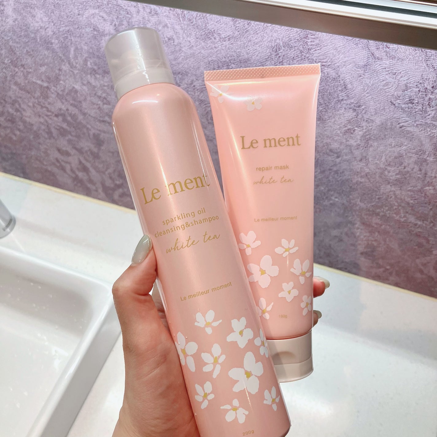 ルメント スパークリングオイル クレンジング&シャンプー ホワイトティー/Le ment/市販シャンプーを使ったクチコミ(1枚目)