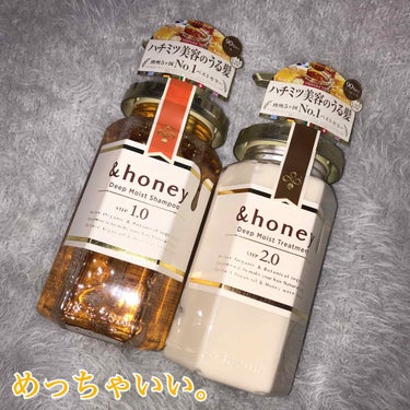 ディープモイスト シャンプー1.0／ヘアトリートメント2.0/&honey/シャンプー・コンディショナーを使ったクチコミ（1枚目）