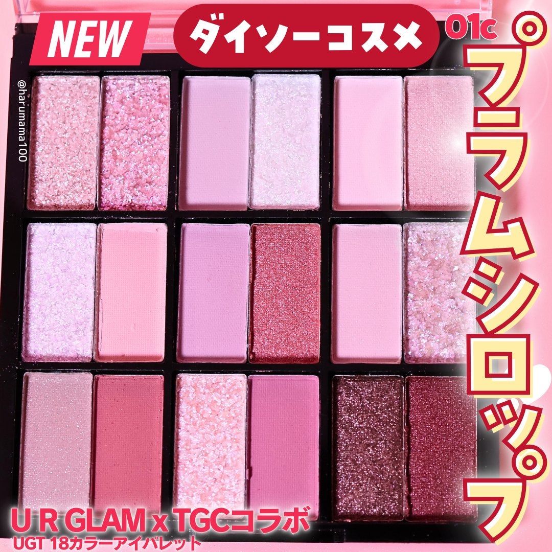 18カラーアイパレット/U R GLAM/アイシャドウパレットを使ったクチコミ(1枚目)