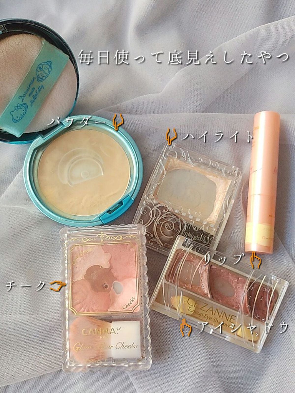 グロウフルールチークス/キャンメイク/パウダーチークを使ったクチコミ(1枚目)