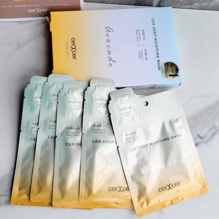 ディープモイスチャー マスク (ケアクリーム付き)/cerXcer/シートマスク・パックを使ったクチコミ(3枚目)