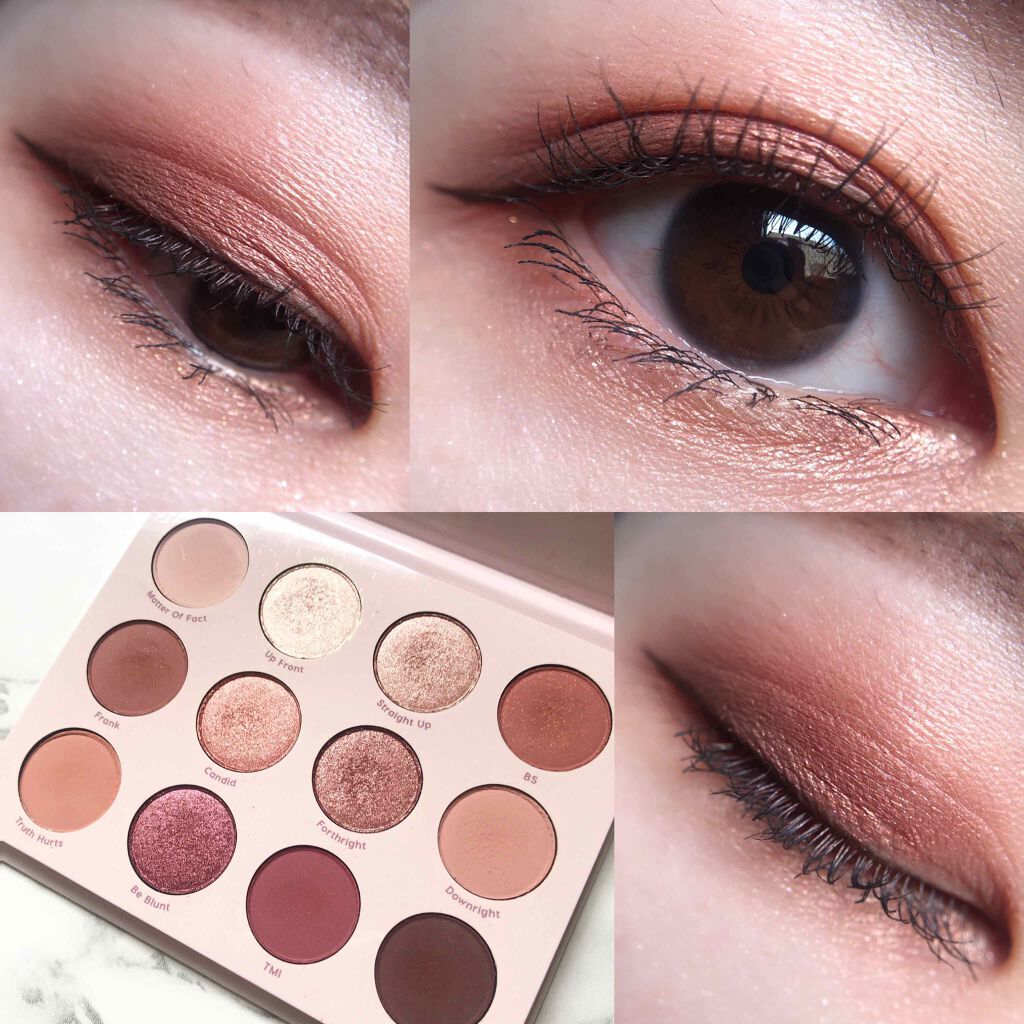 Give It To Me Straight/ColourPop/アイシャドウパレットを使ったクチコミ(1枚目)