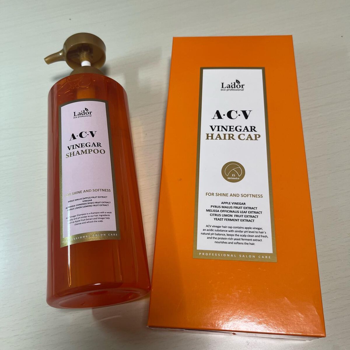 ACV VINEGAR HAIR CAP /La'dor/アウトバストリートメントを使ったクチコミ（1枚目）
