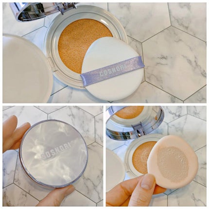 パンテノールバリアクッション/COSNORI/クッションファンデーションを使ったクチコミ(2枚目)