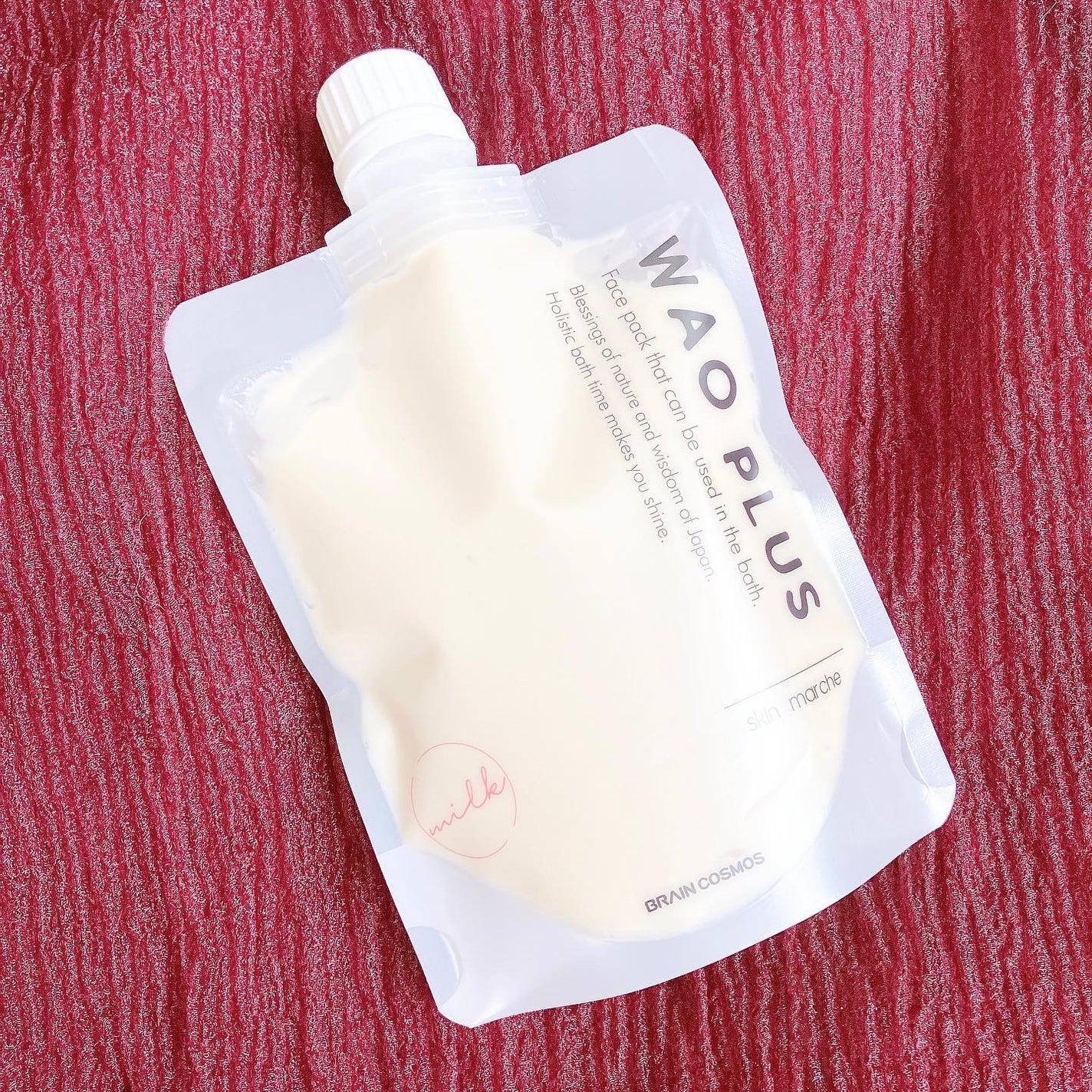 skinmarche WAOPLUS プラントベースミルクブースターマスク/ブレーンコスモス/洗い流すパック・マスクを使ったクチコミ(1枚目)