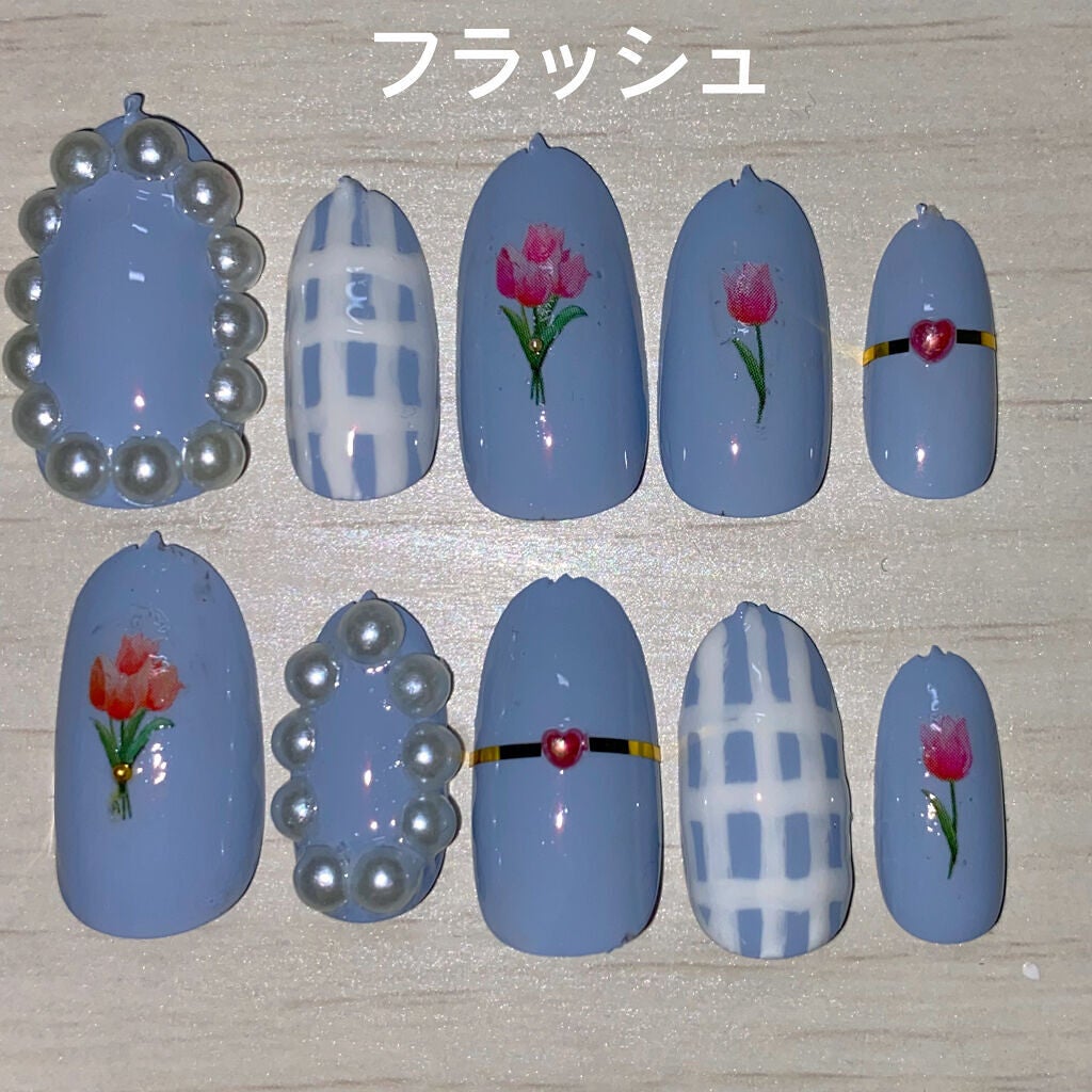 しずくネイルシール/キャンドゥ/ネイルシールを使ったクチコミ(3枚目)