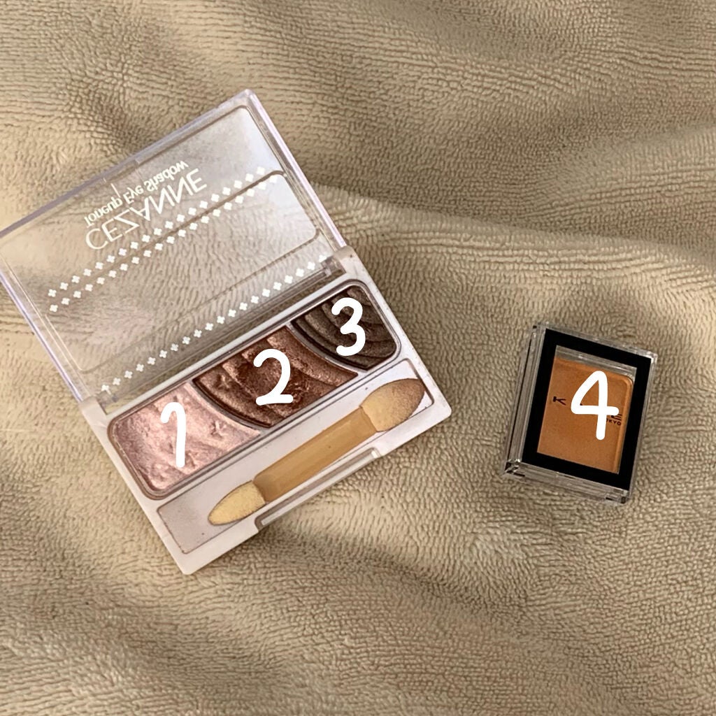 トーンアップアイシャドウ/CEZANNE/アイシャドウパレットを使ったクチコミ(2枚目)