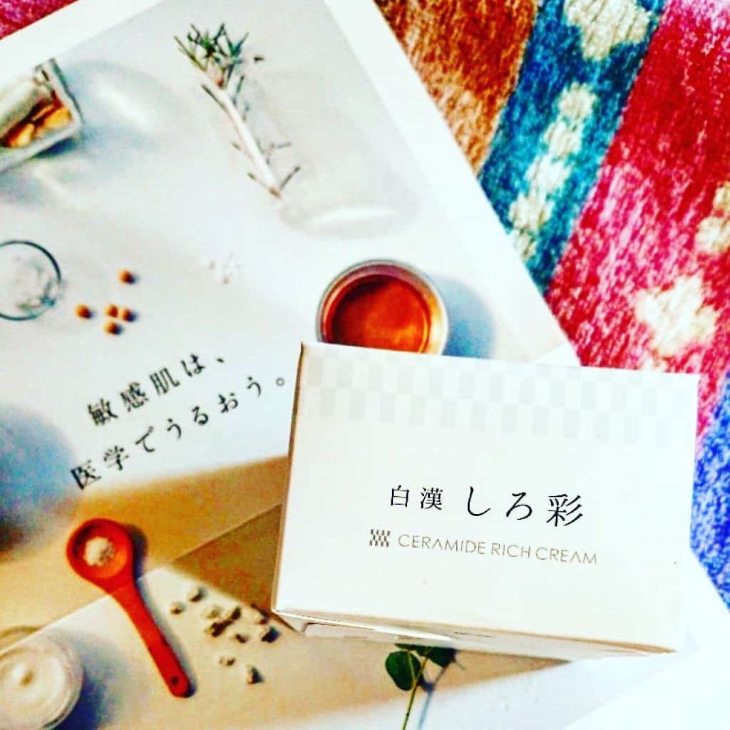 白漢しろ彩 セラミドリッチクリーム/白漢しろ彩/フェイスクリームを使ったクチコミ(1枚目)