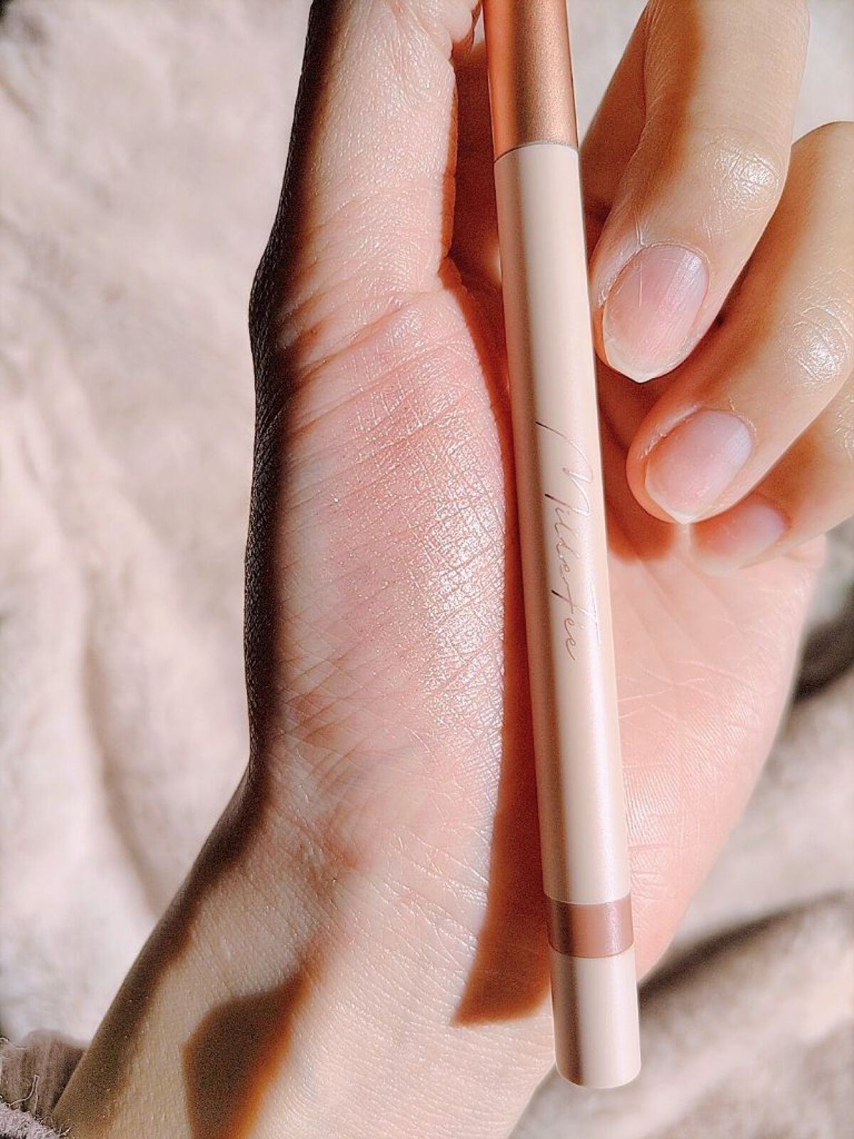 ティアーズアイバッグペンシル 042 シャイン シェルピンク/MilleFée/ジェル・クリームアイシャドウを使ったクチコミ（3枚目）