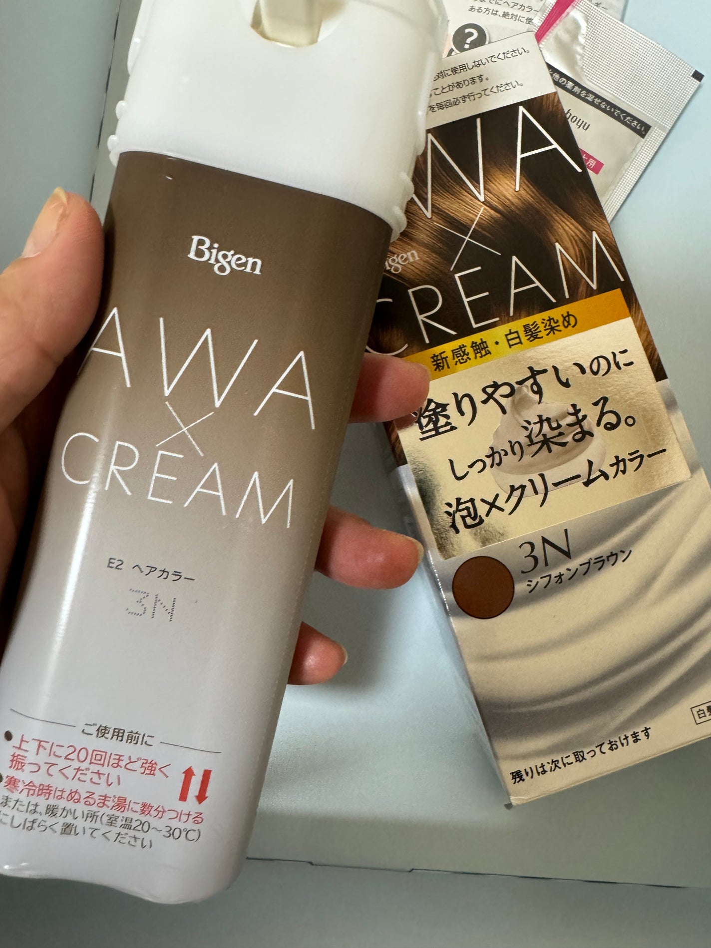泡クリームカラー/ビゲン/ヘアカラーを使ったクチコミ(2枚目)
