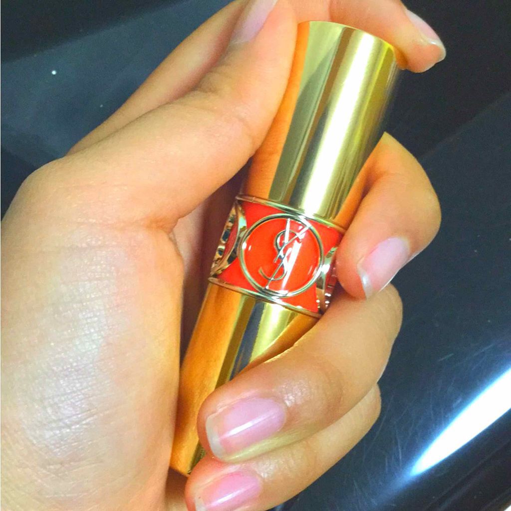 ルージュ ヴォリュプテ シャイン/YVES SAINT LAURENT BEAUTE/口紅を使ったクチコミ(1枚目)