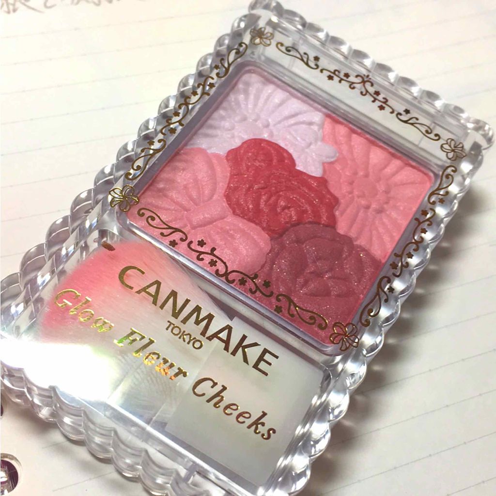 グロウフルールチークス/キャンメイク/パウダーチークを使ったクチコミ（1枚目）