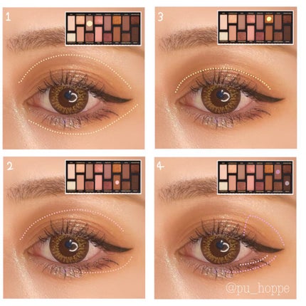 ボーン ディス ウェイ ザ ナチュラル ヌード アイシャドウ パレット/Too Faced/アイシャドウパレットを使ったクチコミ(2枚目)