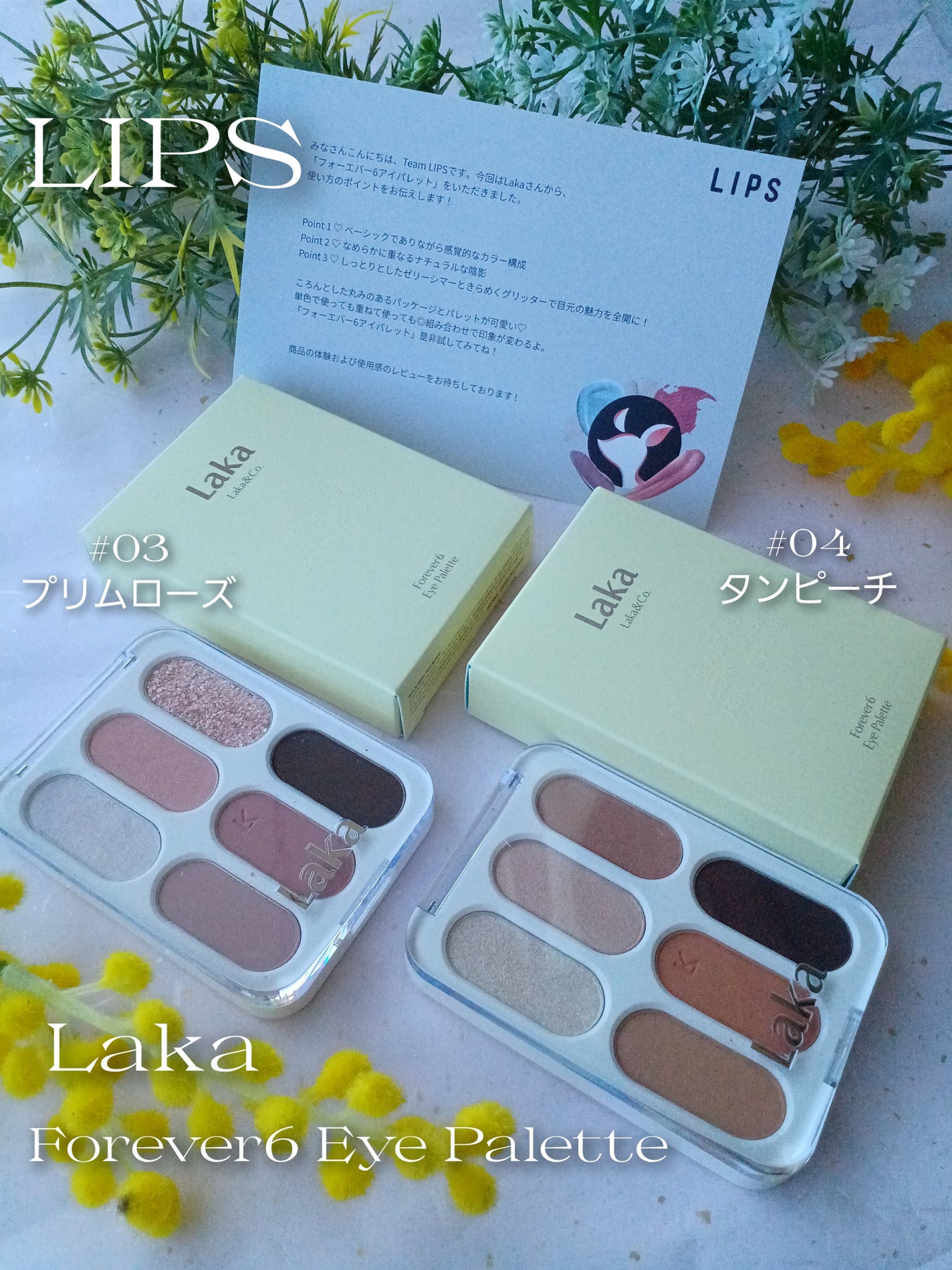 フォーエバー6アイパレット/Laka/アイシャドウパレットを使ったクチコミ(1枚目)