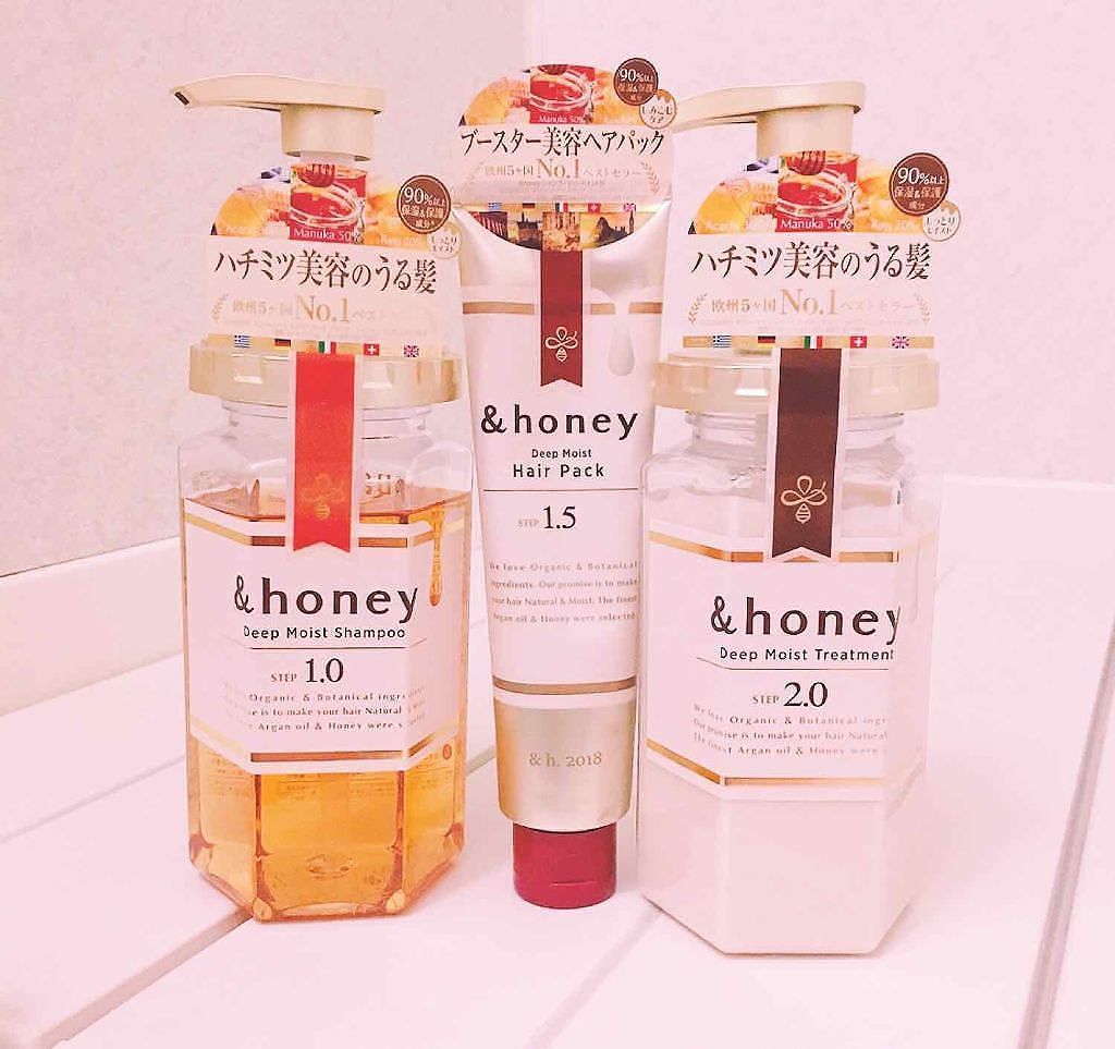 ディープモイスト シャンプー1.0／ヘアトリートメント2.0/&honey/市販シャンプーを使ったクチコミ（1枚目）