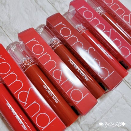 グラスティングウォーターティント/rom&nd/リップティントを使ったクチコミ(1枚目)