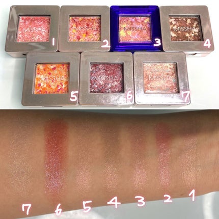 グリッタープリズム シャドウ/MISSHA/グリッターを使ったクチコミ(4枚目)